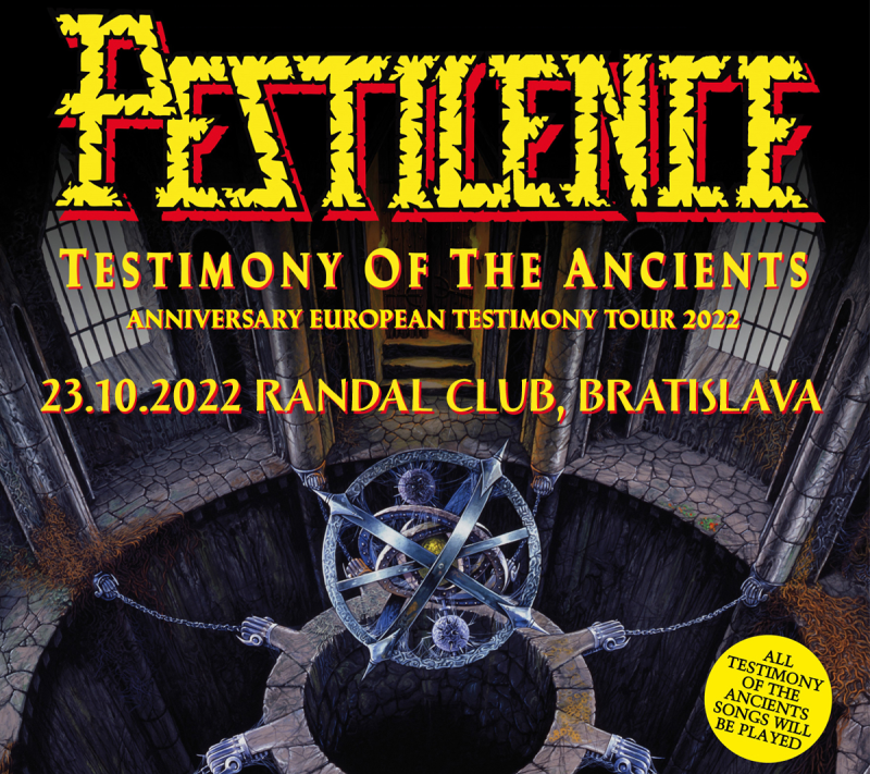 PESTILENCE spomínali v Bratislave na Testimony Of The Ancients
