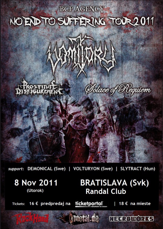 VOMITORY: No End To Suffering Tour 2011