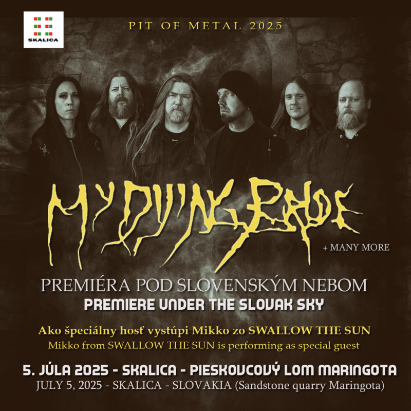 MY DYING BRIDE prvýkrát zahrajú na Slovensku