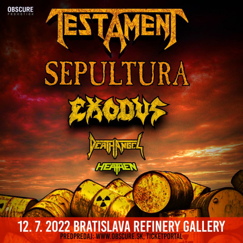 TESTAMENT v Bratislave má časový rozpis