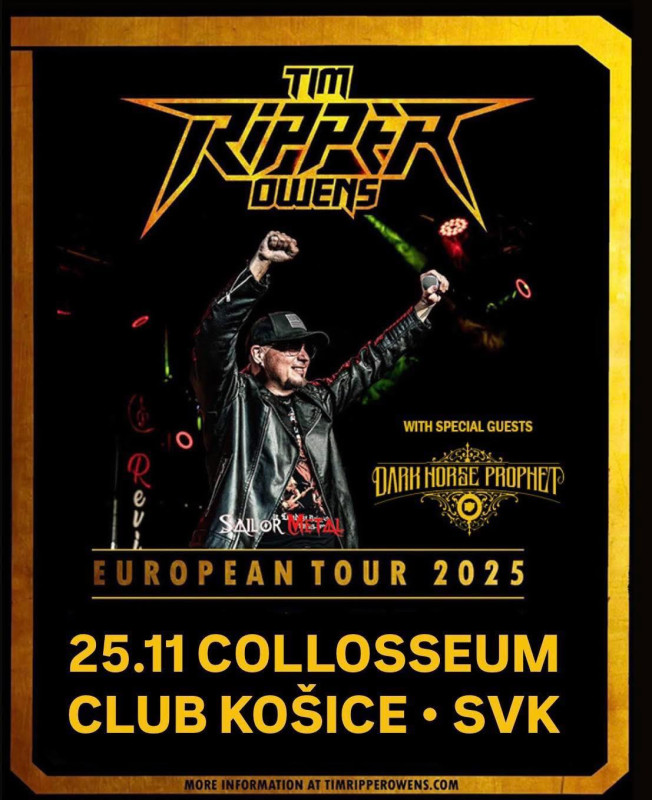 Tim Ripper Owens v Košiciach predviedol klasiky JUDAS PRIEST a iné
